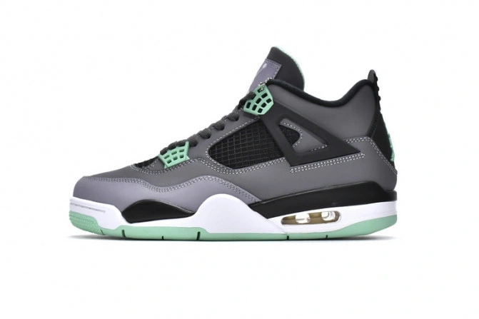 1st Kicks Shoes Retro Jordan Glow 4 Green 308497-033 Air 0817